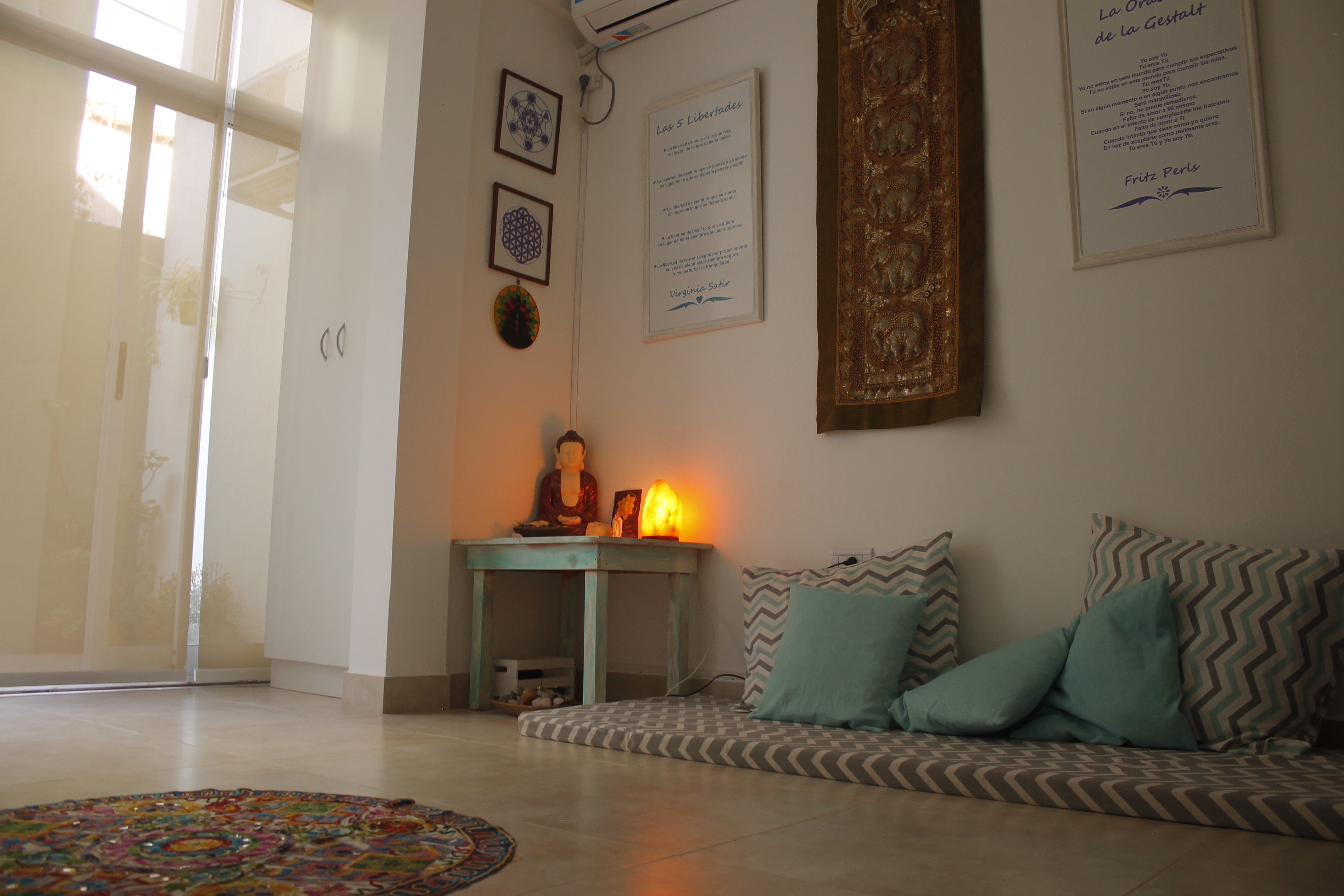 Espacio terapéutico tranquilo